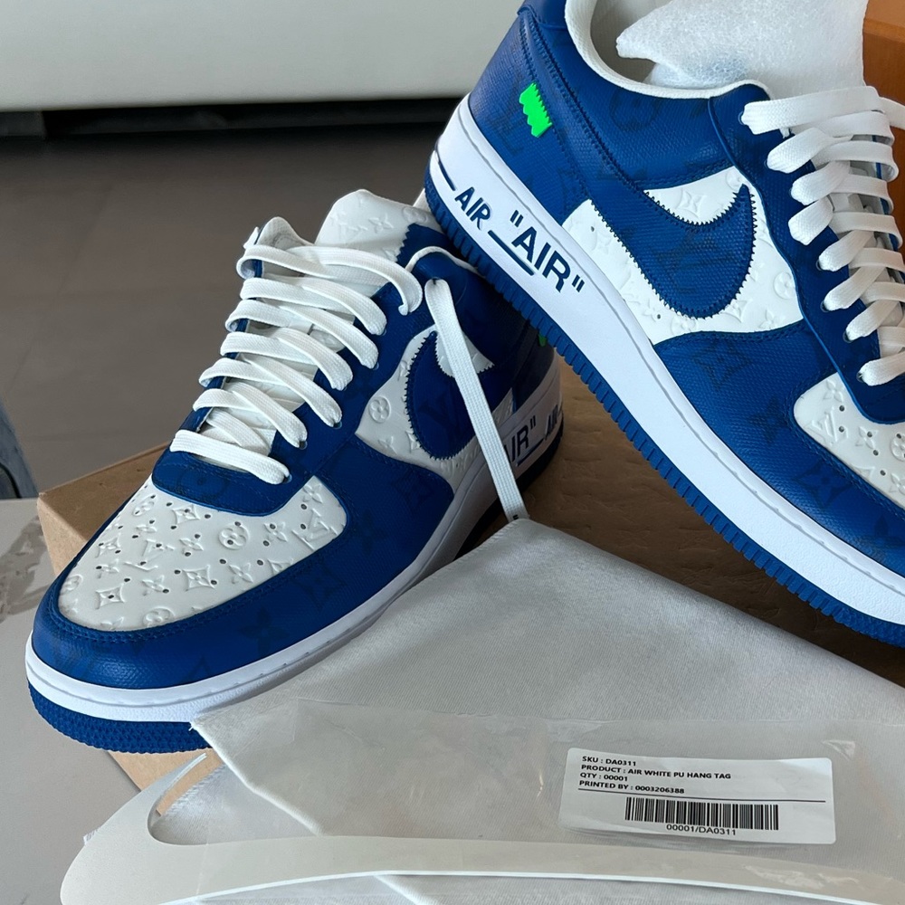 BRAND NEW NIKE AIR FORCE 1 Sneaker Louis Vuitton Airforce1 LVxNike LV limited - Picture 2 of 4